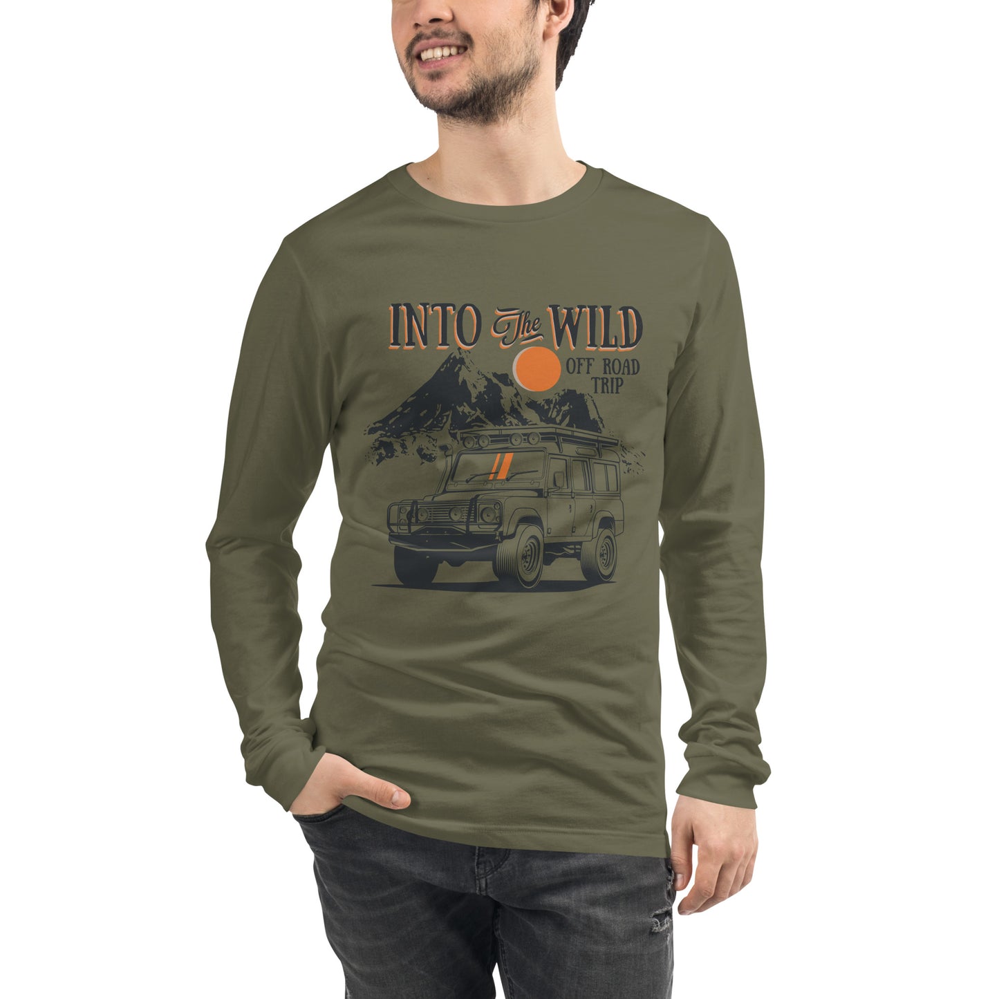Into the Wild - Heren Long Sleeve T-shirt (Print Voorzijde)