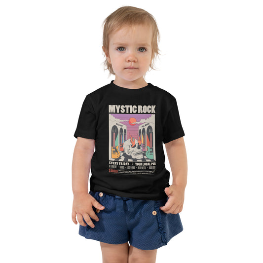 Mystic Rock - Jongens Peuter T-Shirt Donker (Print voor)
