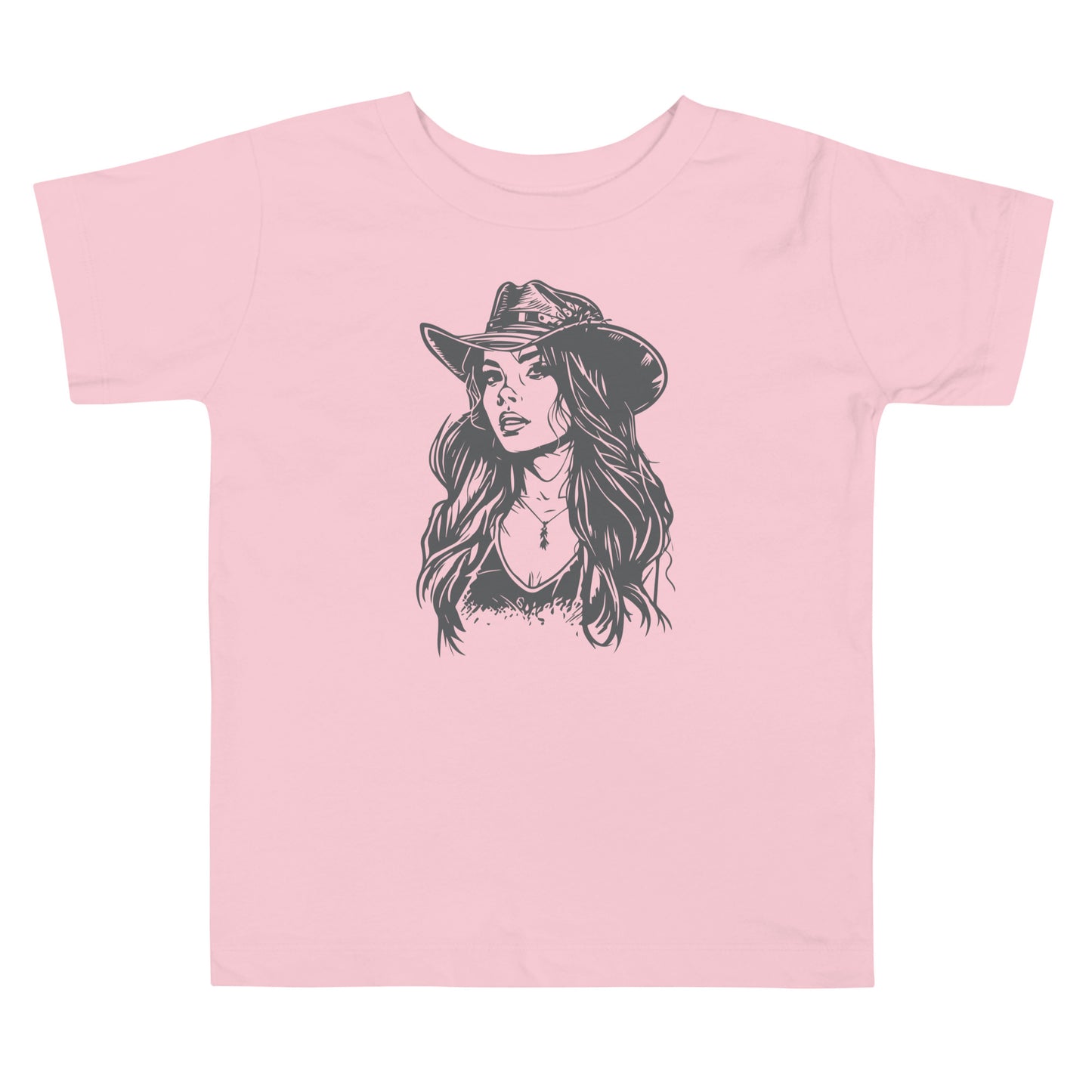 Cowgirl - Meisjes Peuter T-Shirt (Print voor)