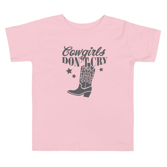 Cowgirls Don't Cry - Meisjes Peuter T-shirt (Print voor)