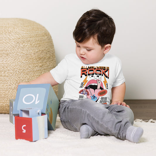 All You Need is Rock - Jongens Peuter T-Shirt (Print voor)