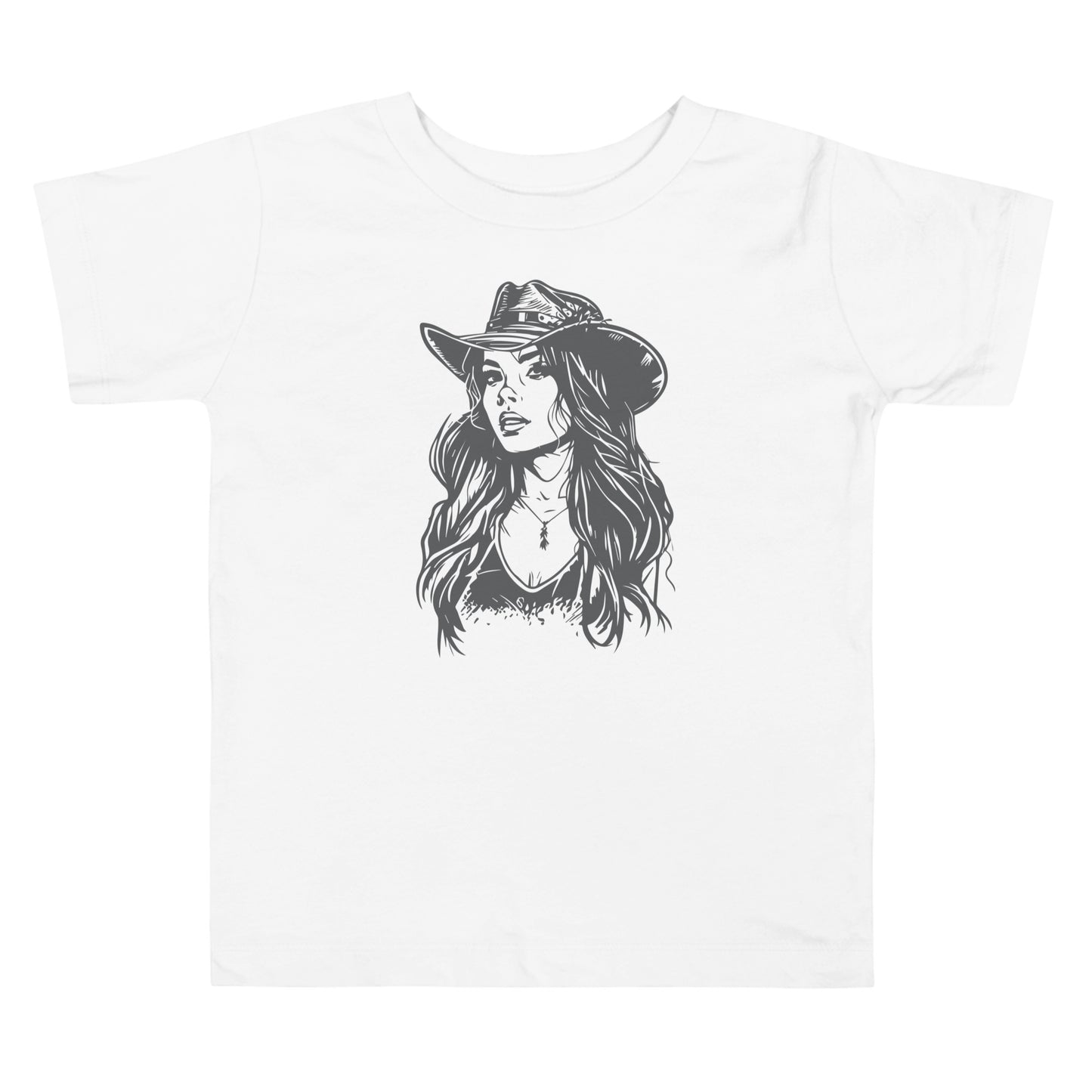 Cowgirl - Meisjes Peuter T-Shirt (Print voor)