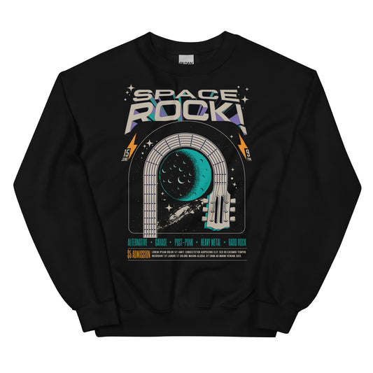 Space Rock - Heren Sweatshirt (Print voor)