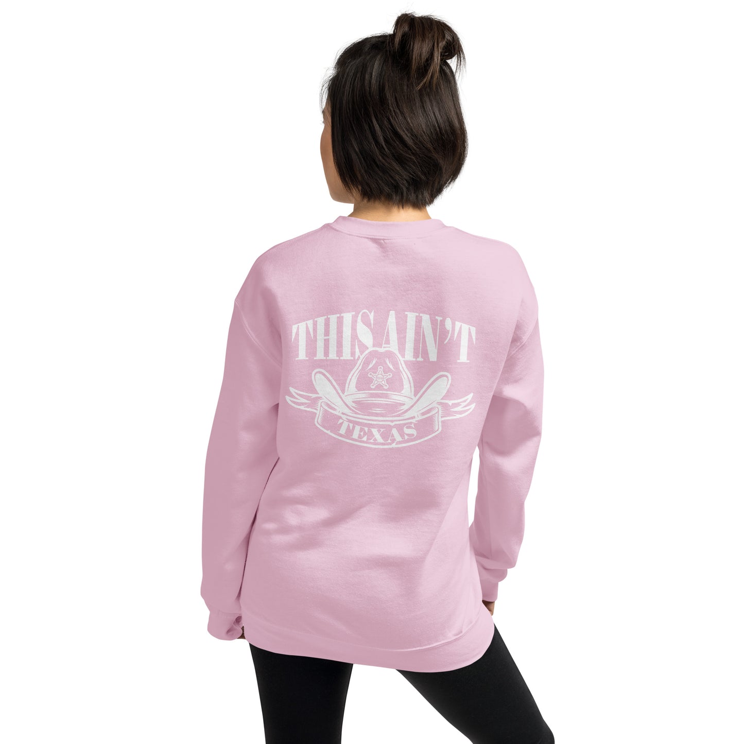 This ain't Texas - Dames Sweatshirt donker (Print achter)