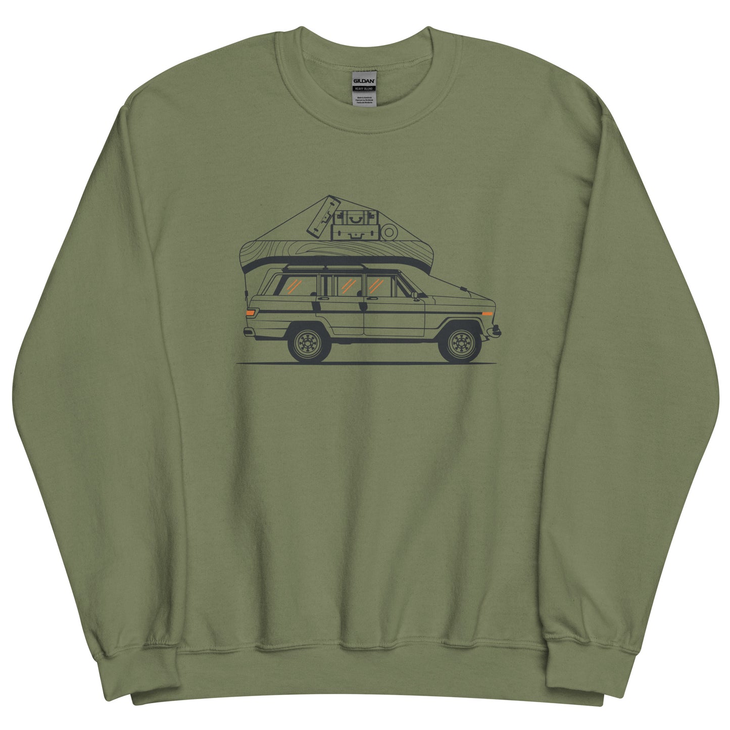 Into the Wild Car - Heren Sweatshirt (Print voor)