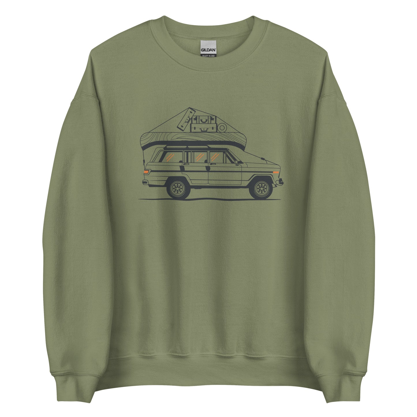 Into the Wild Car - Heren Sweatshirt (Print voor)