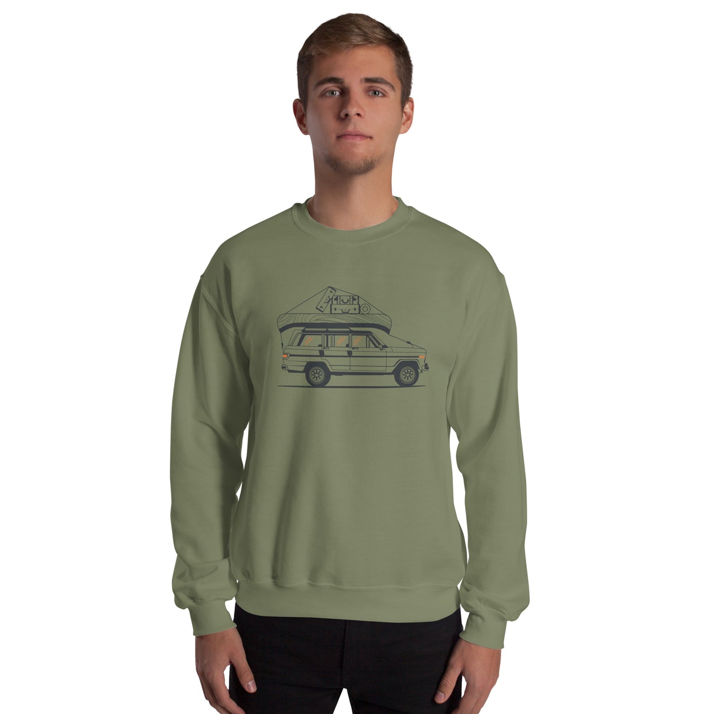 Into the Wild Car - Heren Sweatshirt (Print voor)