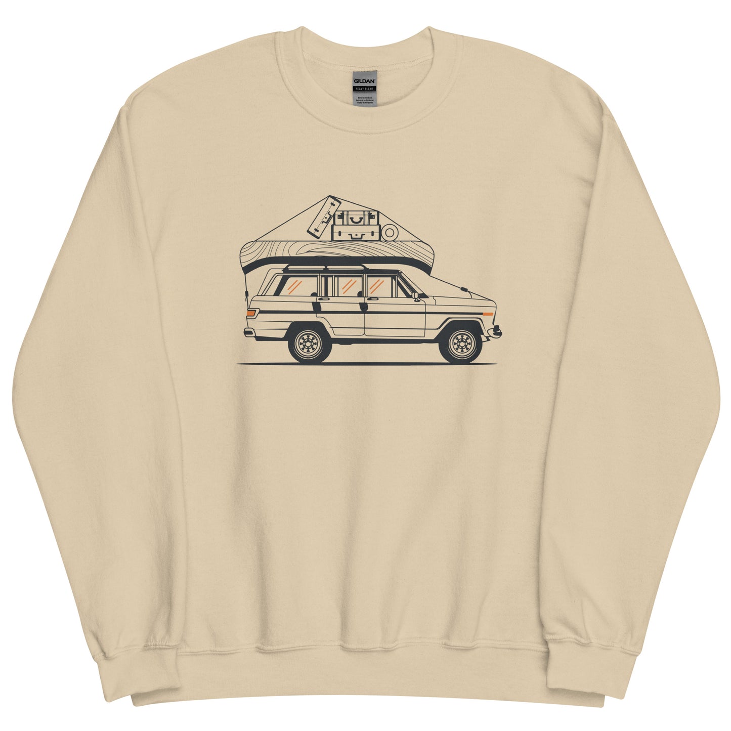 Into the Wild Car - Heren Sweatshirt (Print voor)