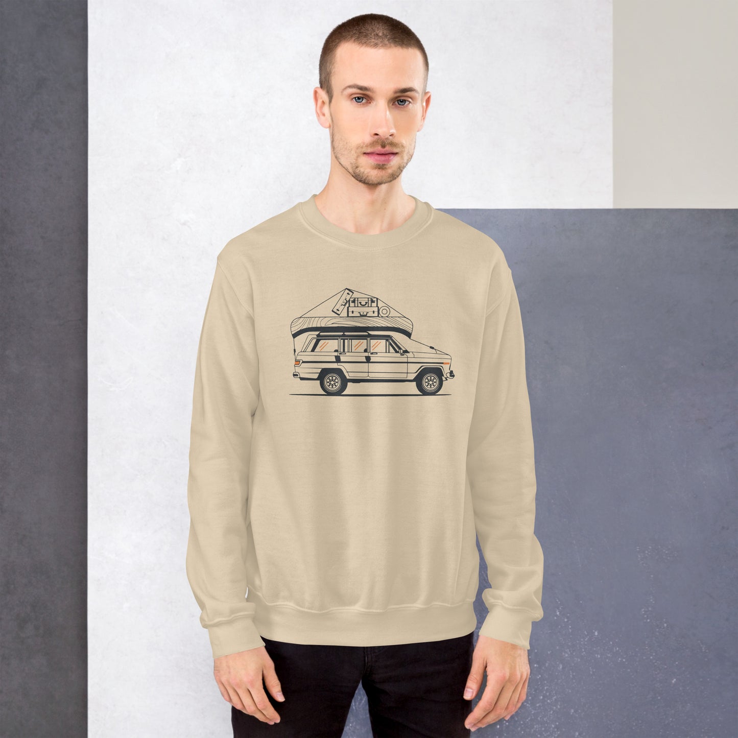 Into the Wild Car - Heren Sweatshirt (Print voor)