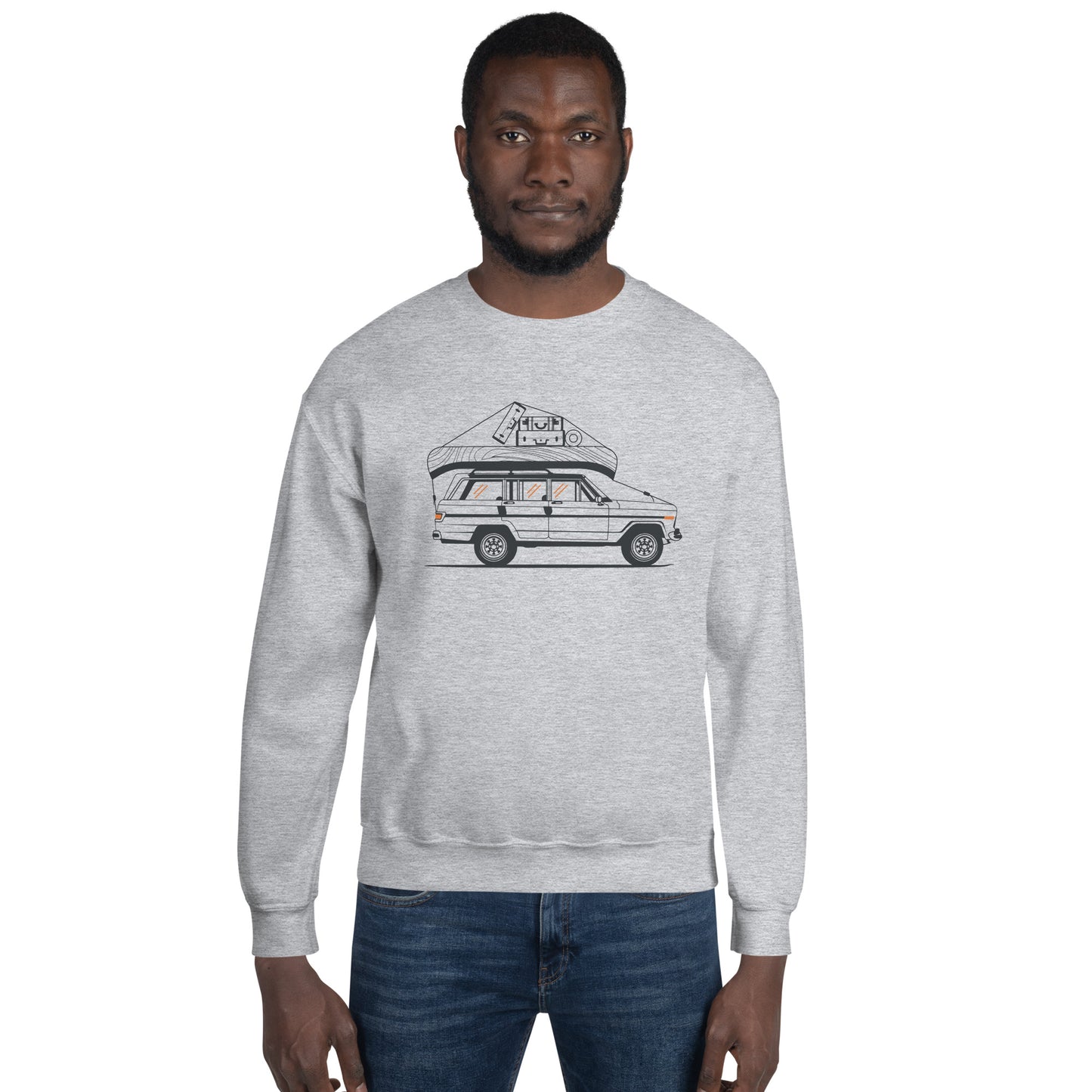 Into the Wild Car - Heren Sweatshirt (Print voor)