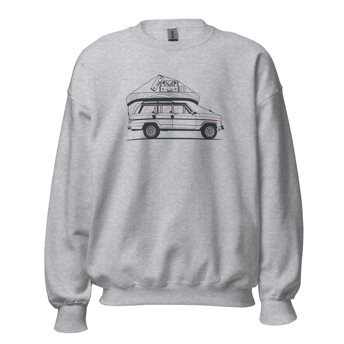 Into the Wild Car - Heren Sweatshirt (Print voor)