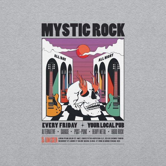 Mystic Rock - Heren Sweatshirt (Print voor)