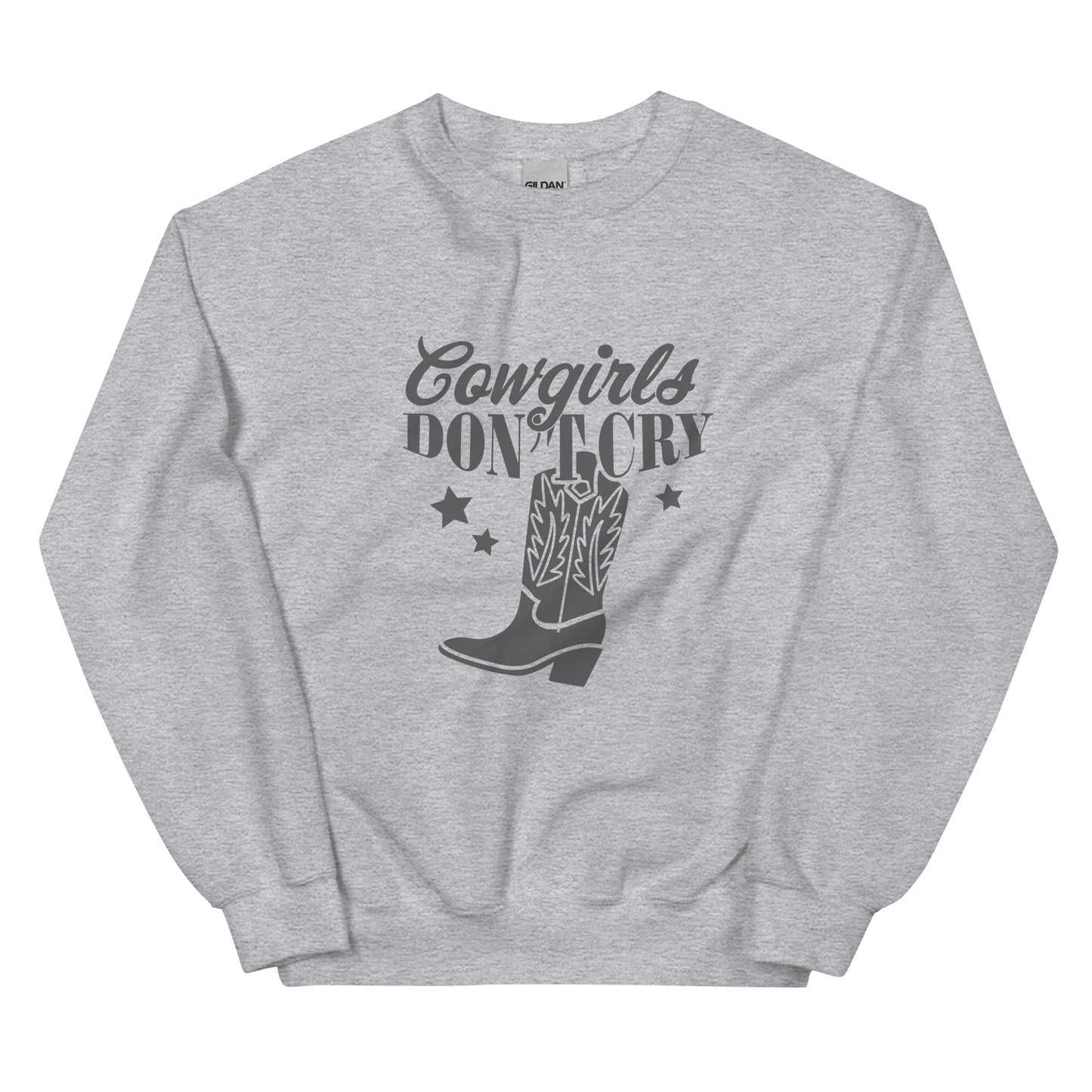Cowgirls don't cry - Dames Sweatshirt (Print voor)