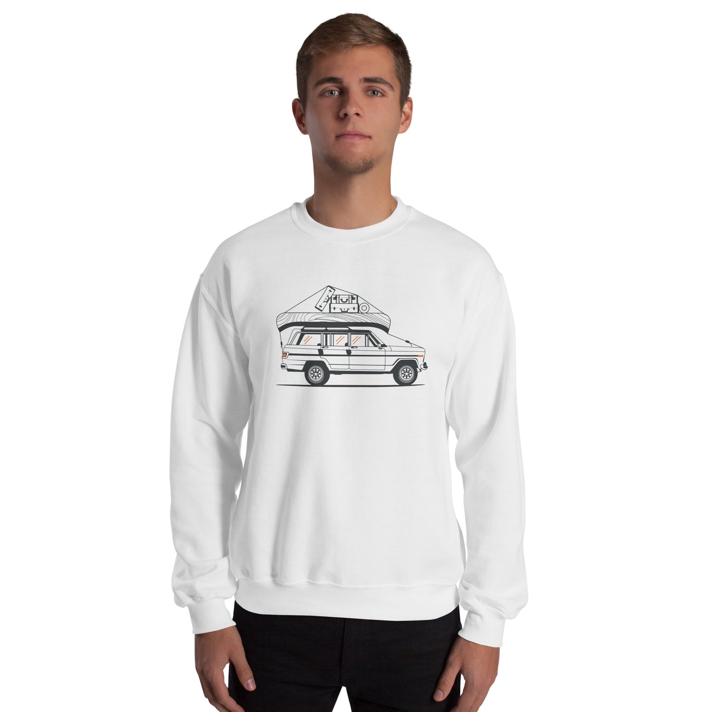 Into the Wild Car - Heren Sweatshirt (Print voor)