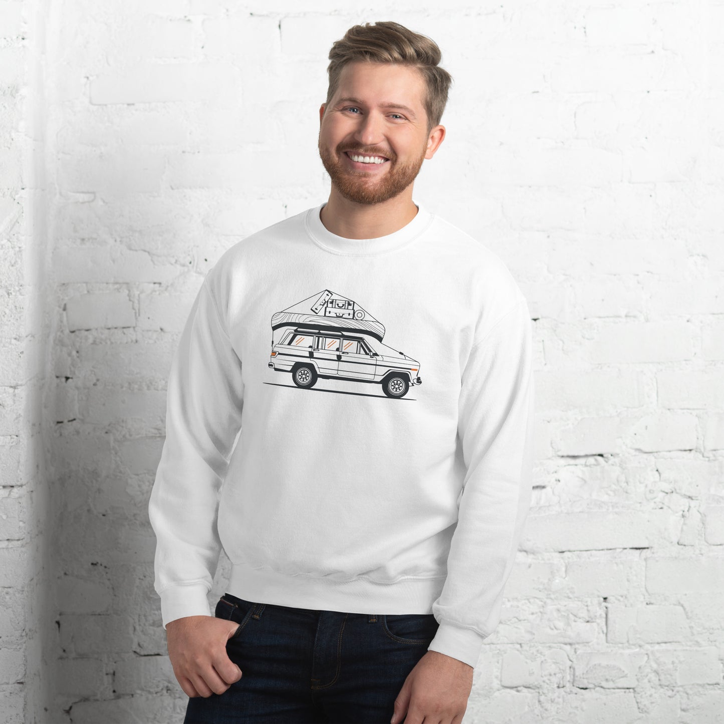 Into the Wild Car - Heren Sweatshirt (Print voor)