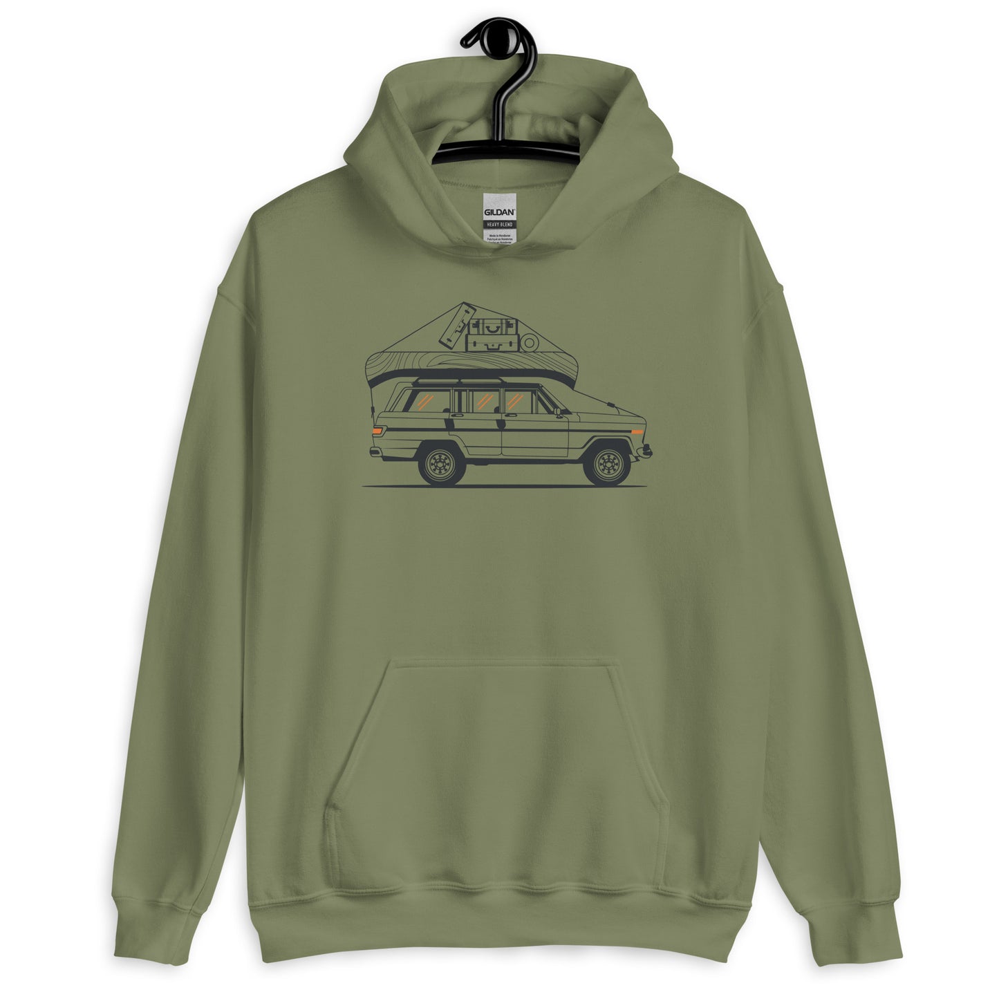 Into the Wild Car - Heren Hoodie (Print voor)