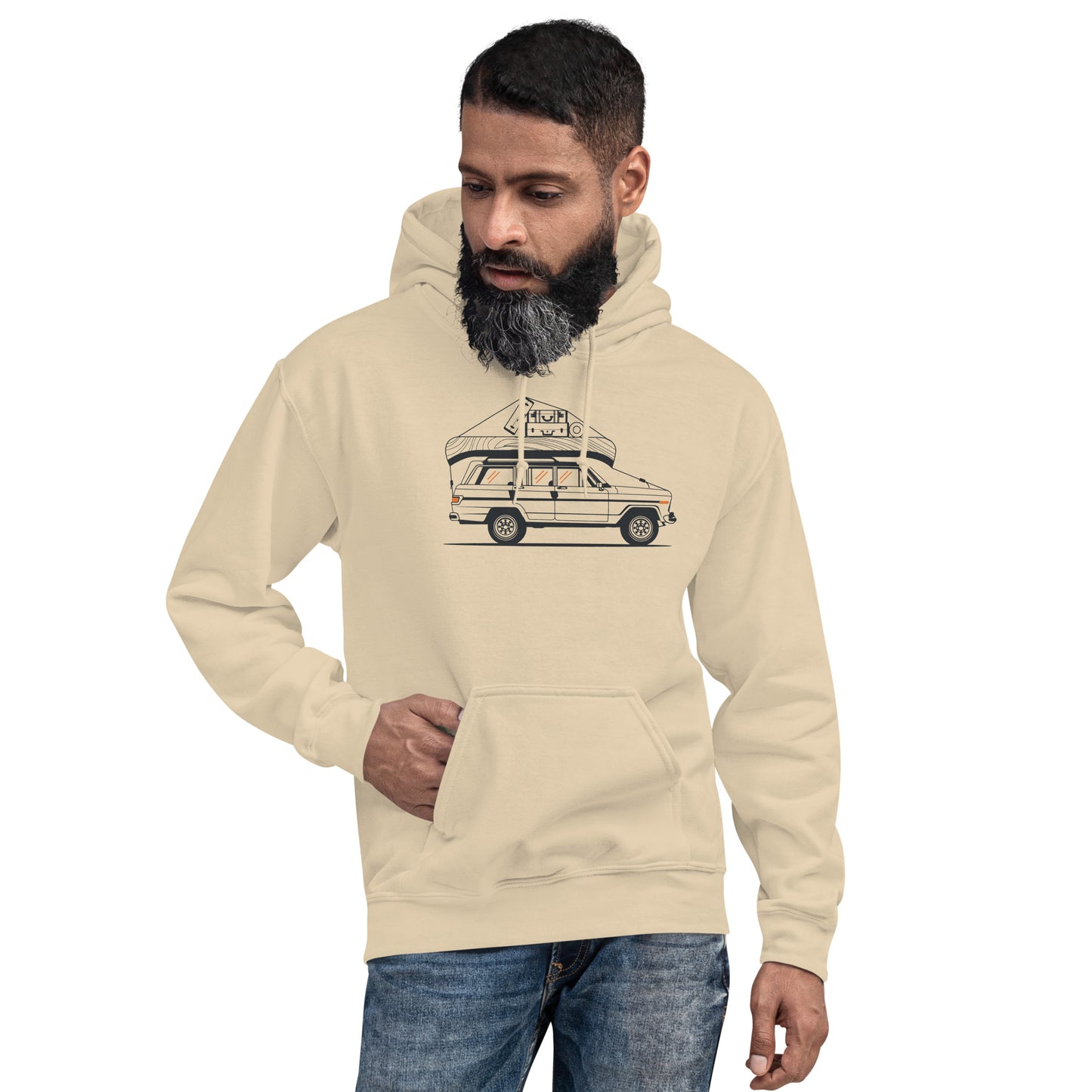 Into the Wild Car - Heren Hoodie (Print voor)