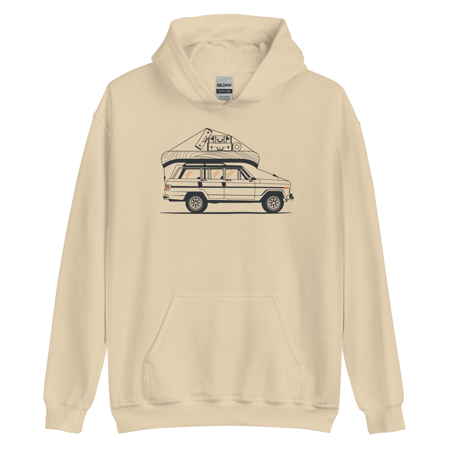 Into the Wild Car - Heren Hoodie (Print voor)