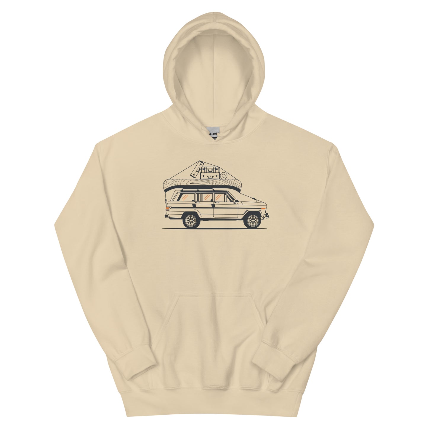Into the Wild Car - Heren Hoodie (Print voor)