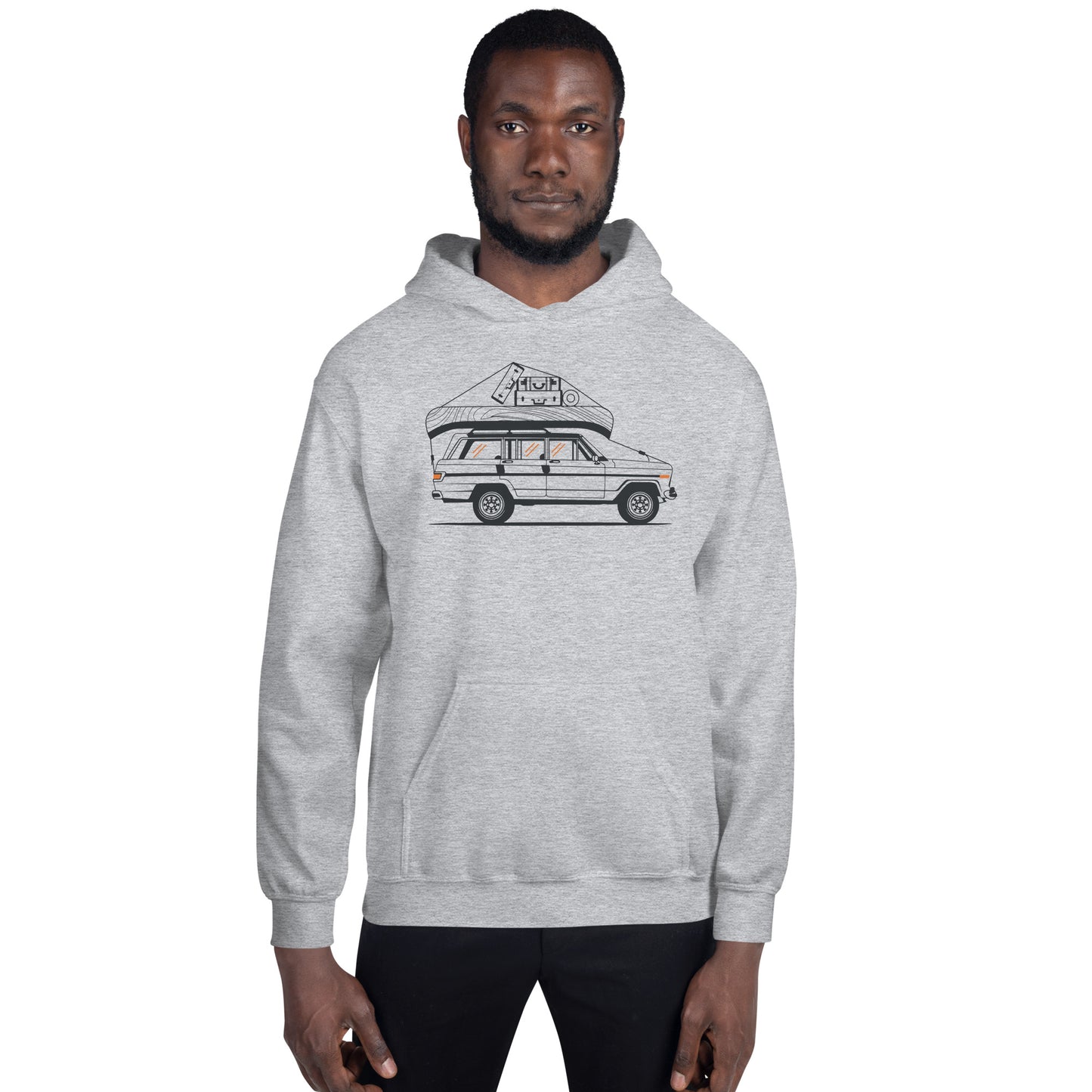 Into the Wild Car - Heren Hoodie (Print voor)