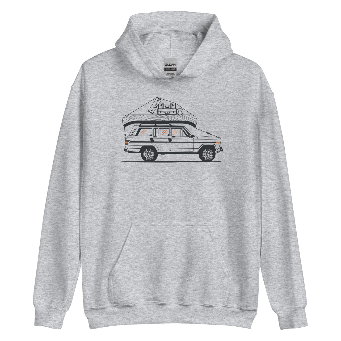 Into the Wild Car - Heren Hoodie (Print voor)
