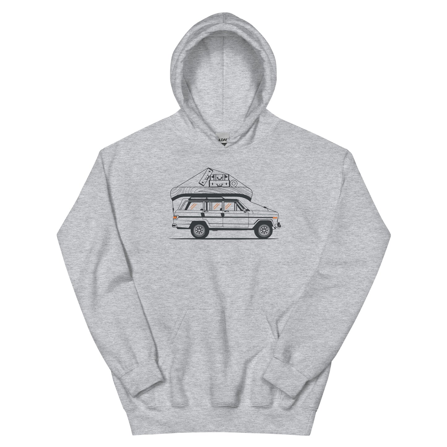 Into the Wild Car - Heren Hoodie (Print voor)
