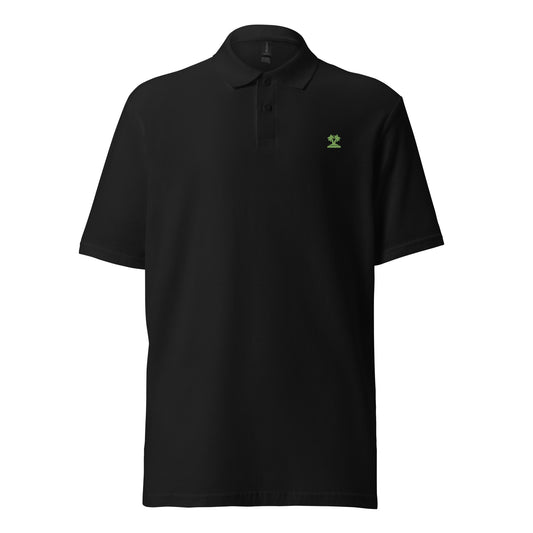 Palm Tree Island - Heren Polo (Geborduurd voor)