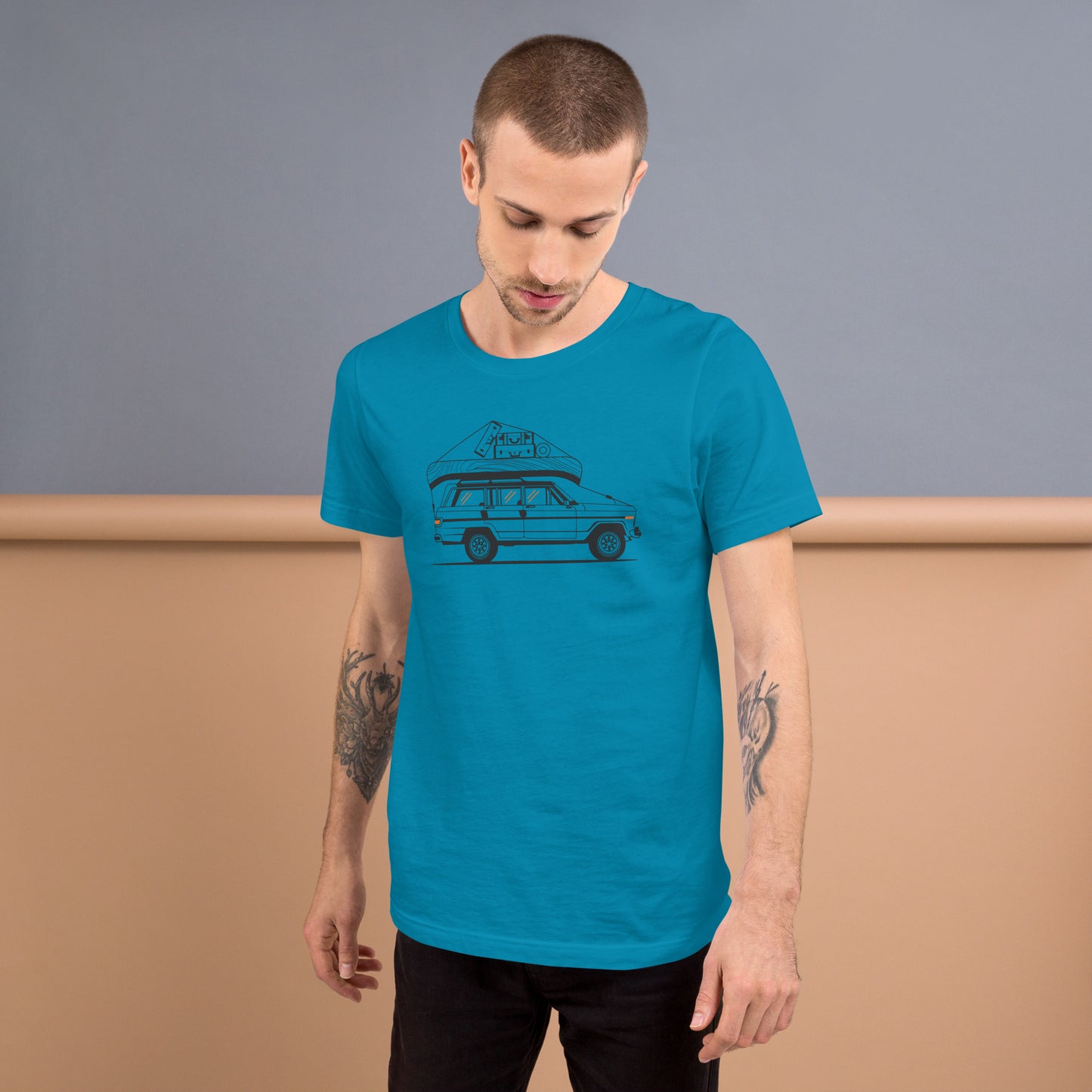 Into the Wild Car - Heren T-Shirt (Print voor)