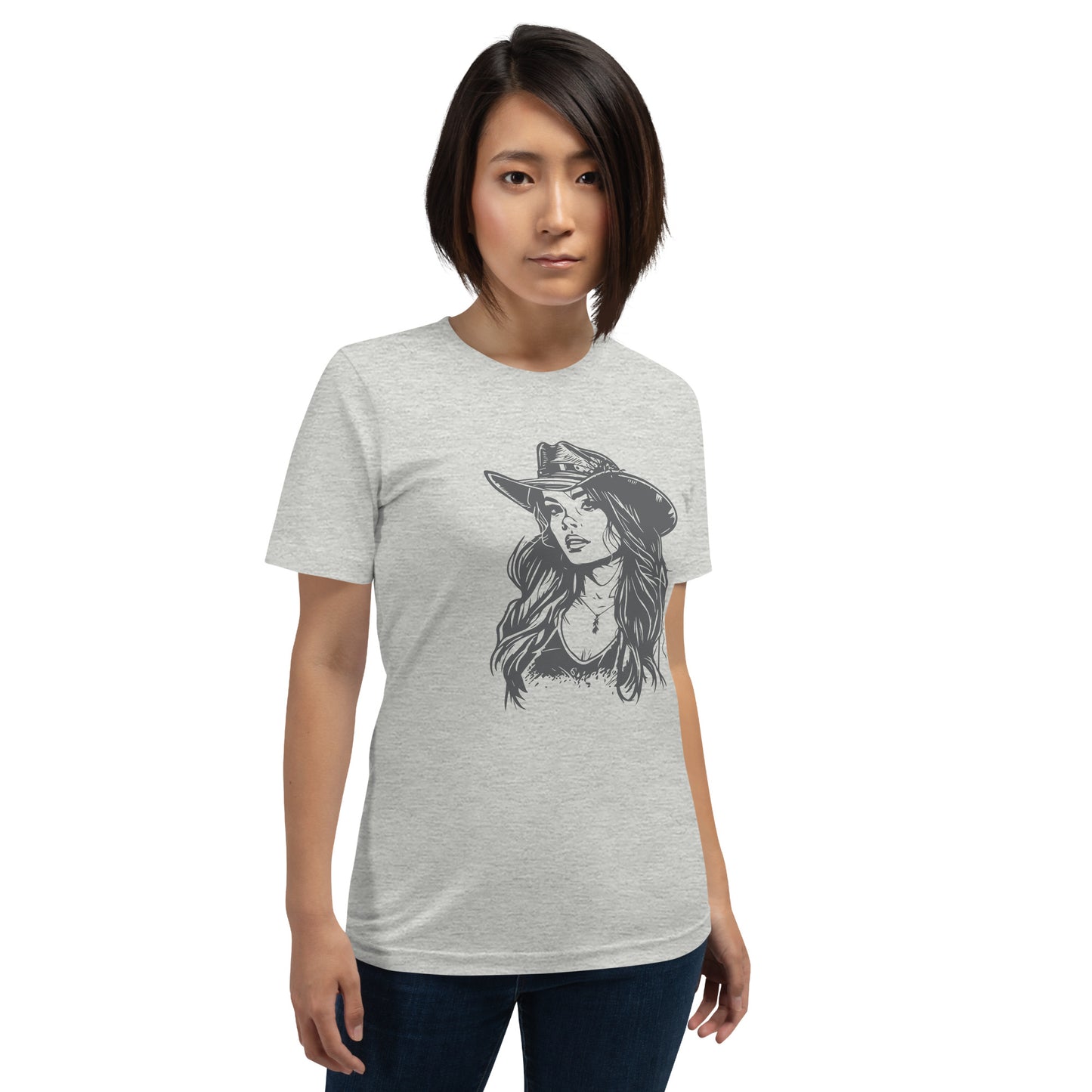 Cowgirl - Dames T-shirt (Print voor)