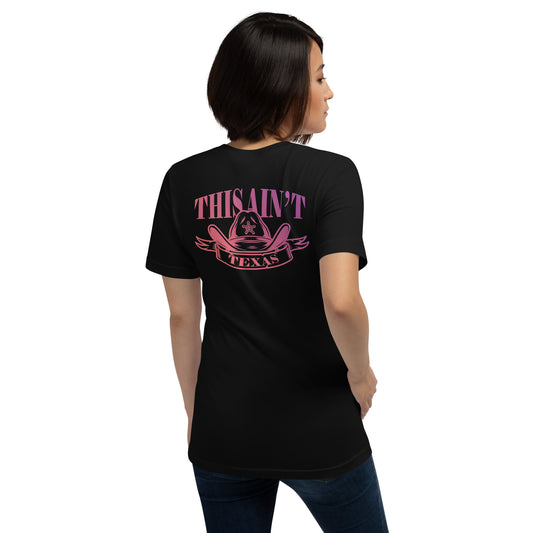 This ain't Texas - Dames T-shirt Kleur  (Print achter)