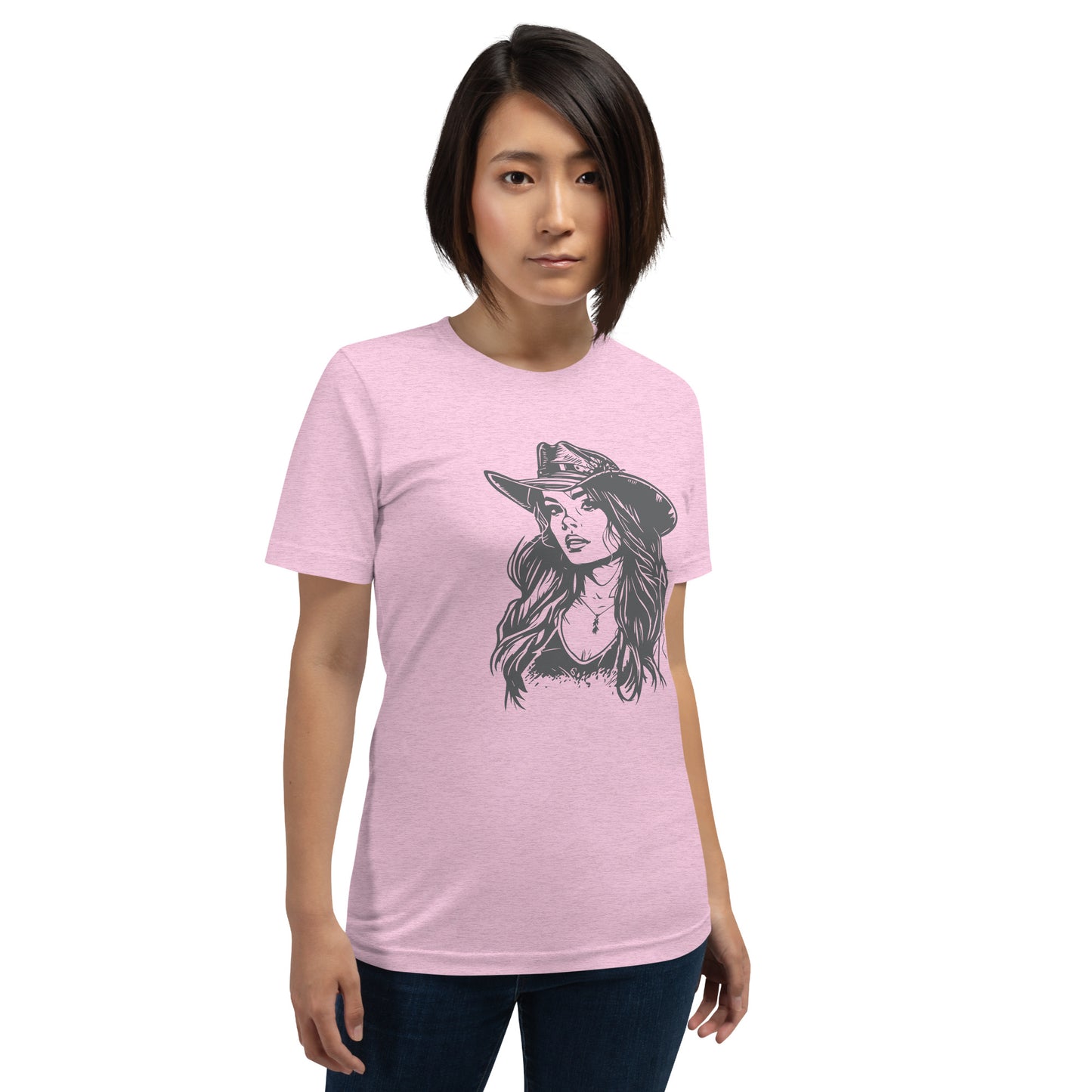 Cowgirl - Dames T-shirt (Print voor)
