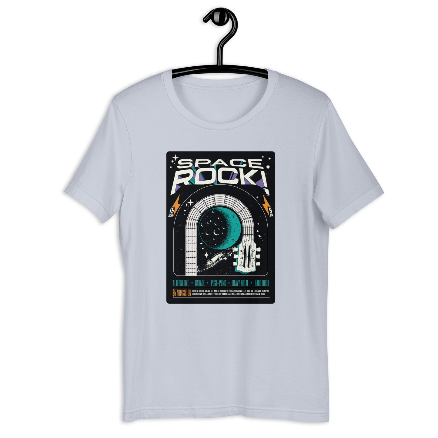 Space Rock - Heren T-Shirt (Print voor)