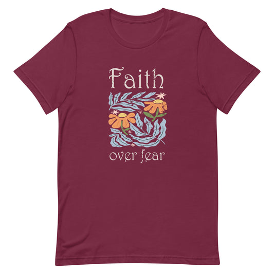 Faith Over Fear - Dames T-shirt (Print voor)