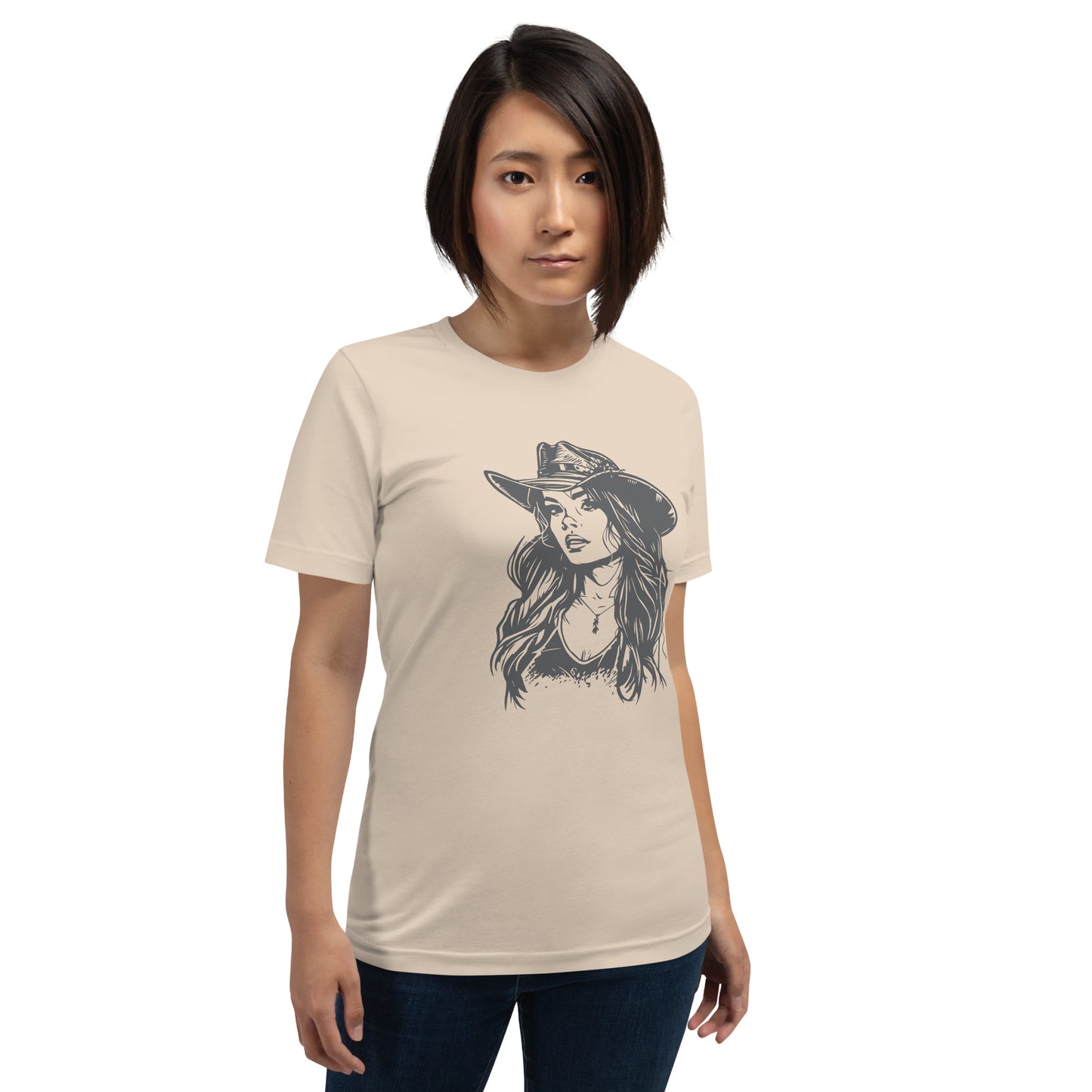 Cowgirl - Dames T-shirt (Print voor)