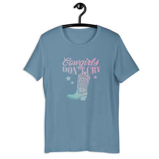 Cowgirls don't cry - Dames T-shirt kleur (Print voor)