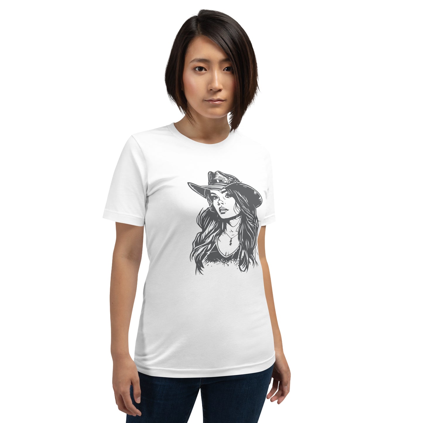 Cowgirl - Dames T-shirt (Print voor)