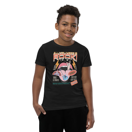 All you need is Rock - Jongens T-shirt (Print Voorzijde)