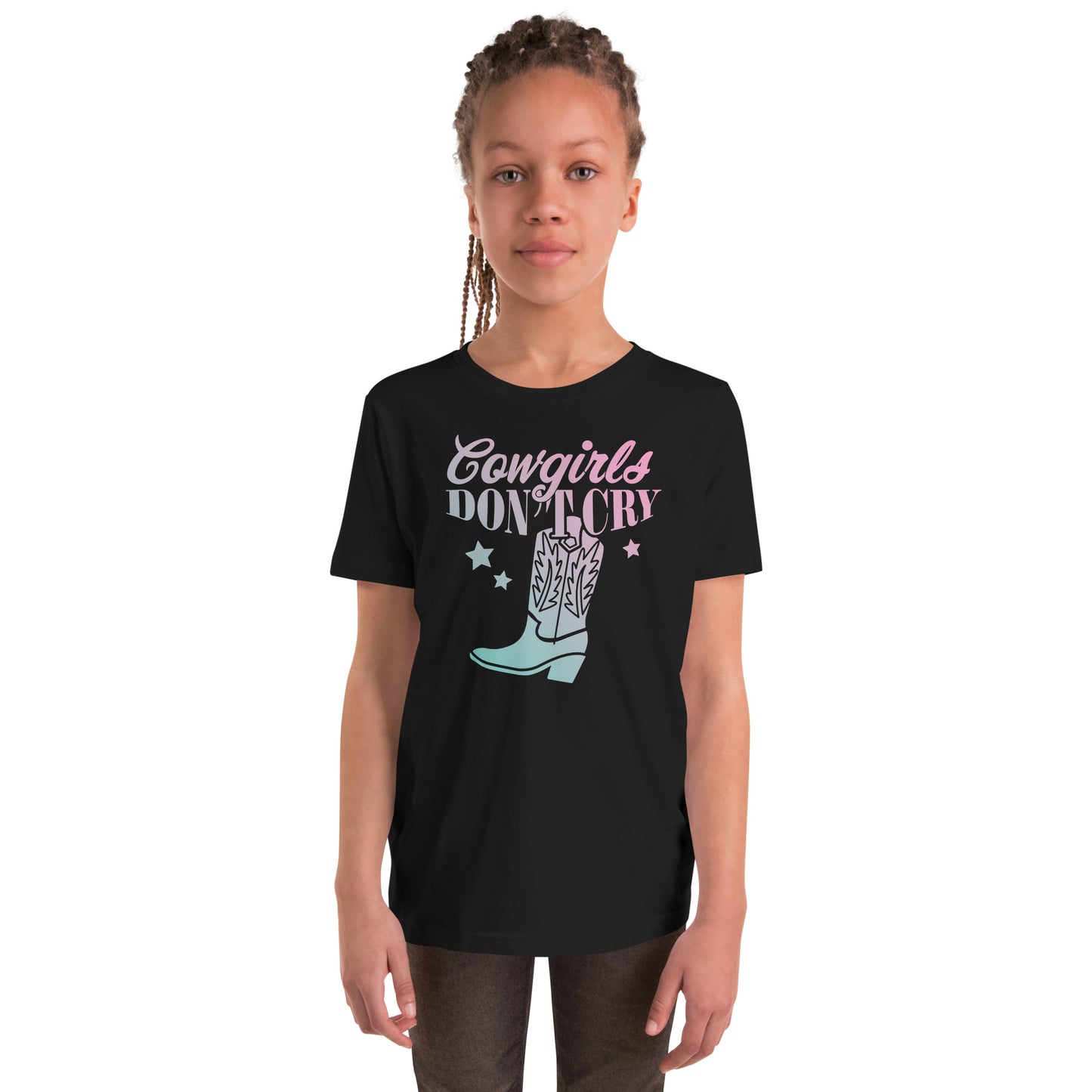 Cowgirls Don't Cry - Meisjes T-shirt (Print voor)