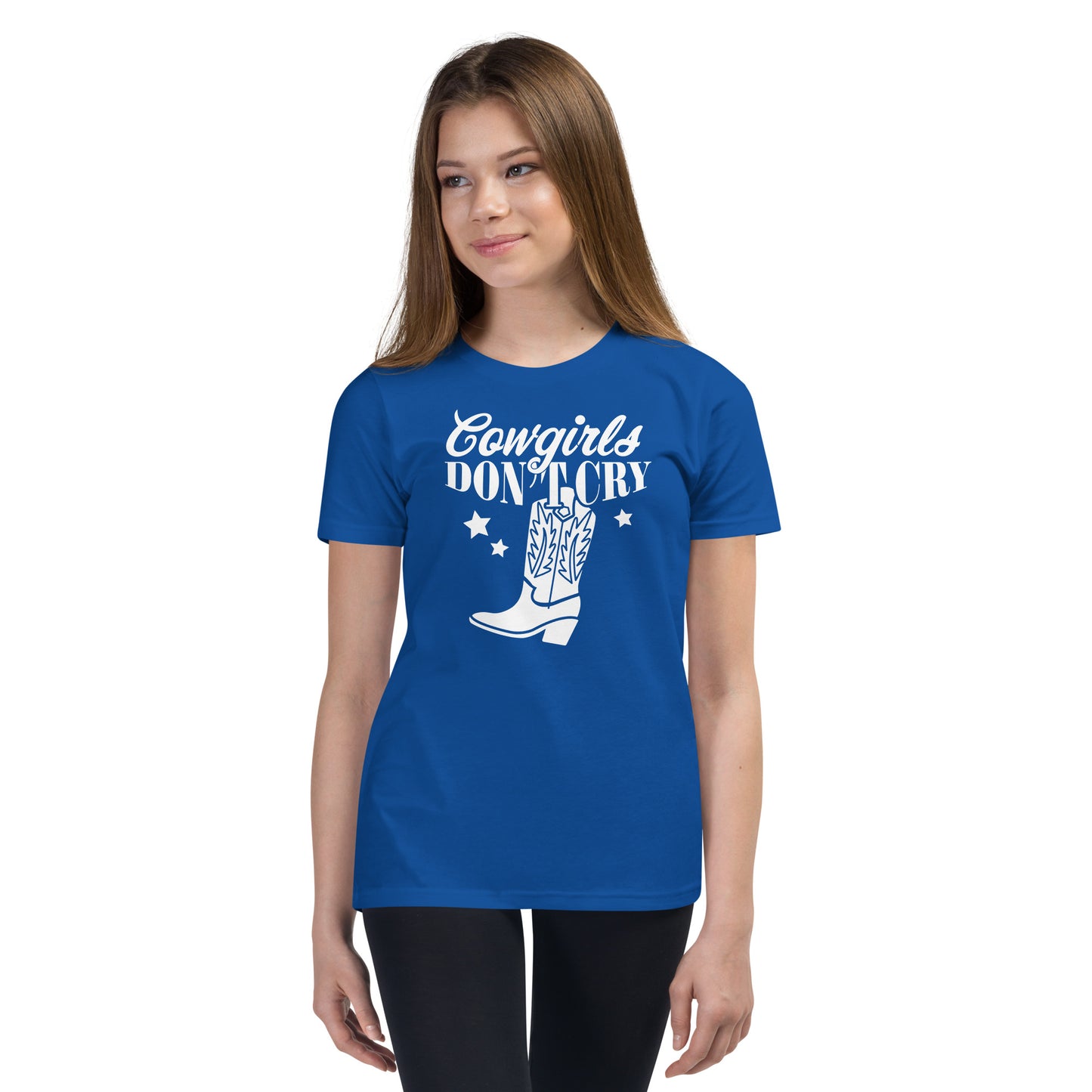 Cowgirls Don't Cry - Meisjes T-shirt (Print voor)
