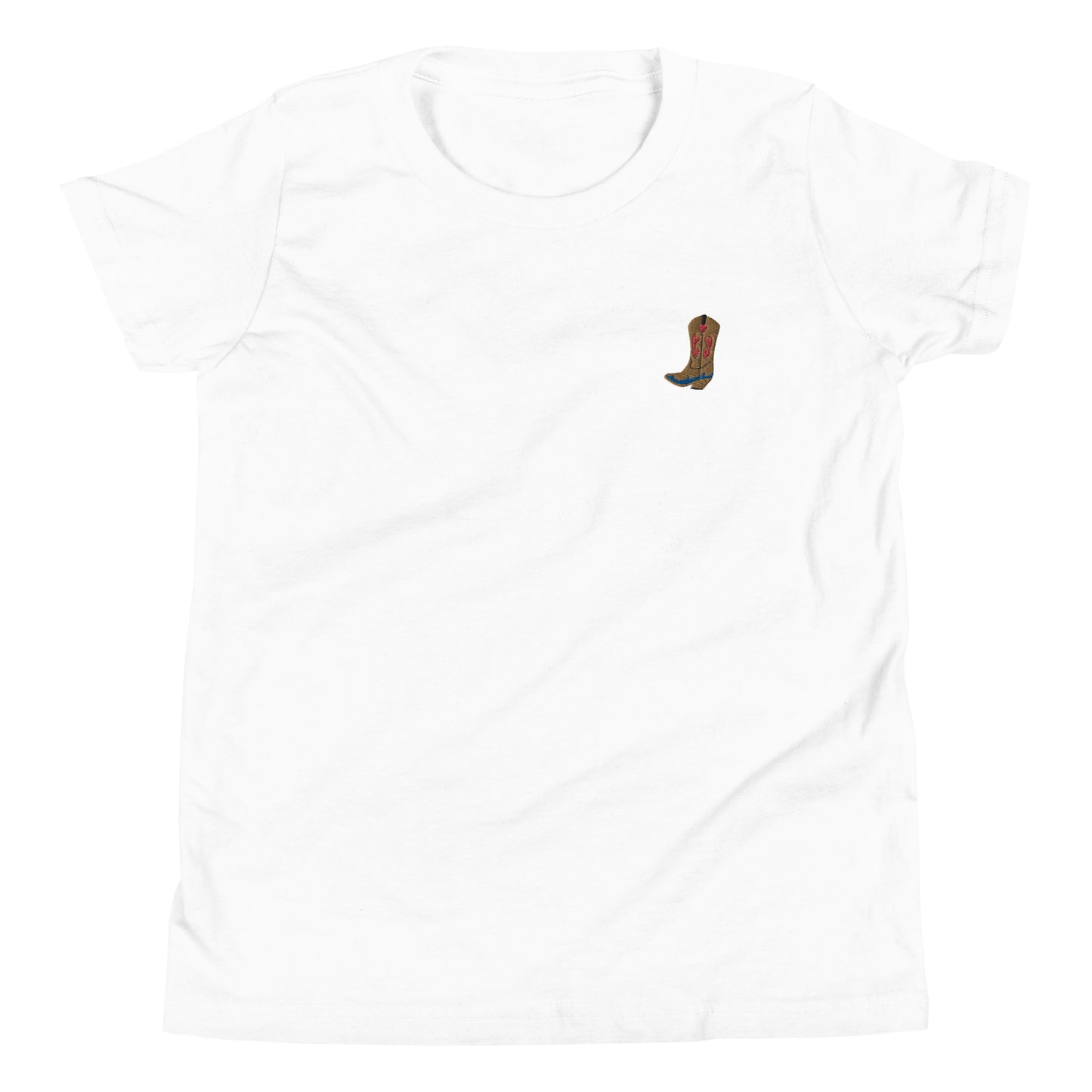Cowgirl boot - Meisjes T-Shirt (Geborduurd voor)