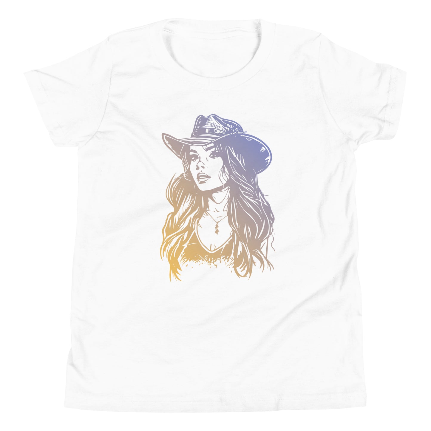 Cowgirl - Meisjes T-shirt (Print voor)