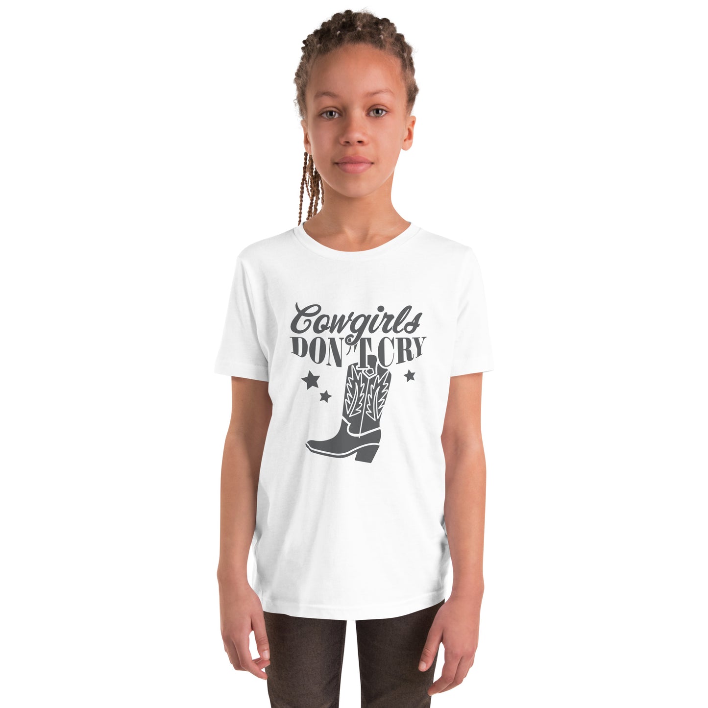 Cowgirls Don't Cry - Meisjes T-shirt (Print voor)